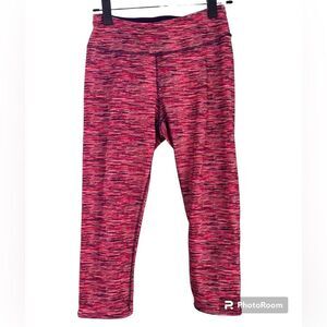 Maurices Pink and Purple Gym Workout Capri Leggings Women’s Size Small